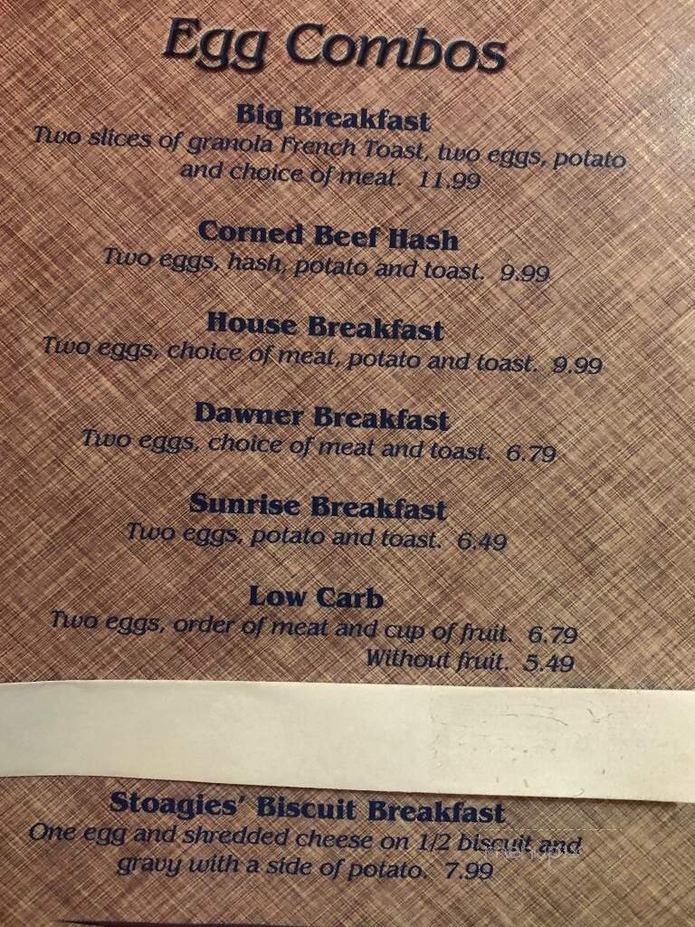 Stoagie's Family Room Cafe - Coldwater, MI menu_pic
