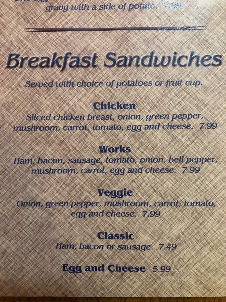 Stoagie's Family Room Cafe - Coldwater, MI menu_pic