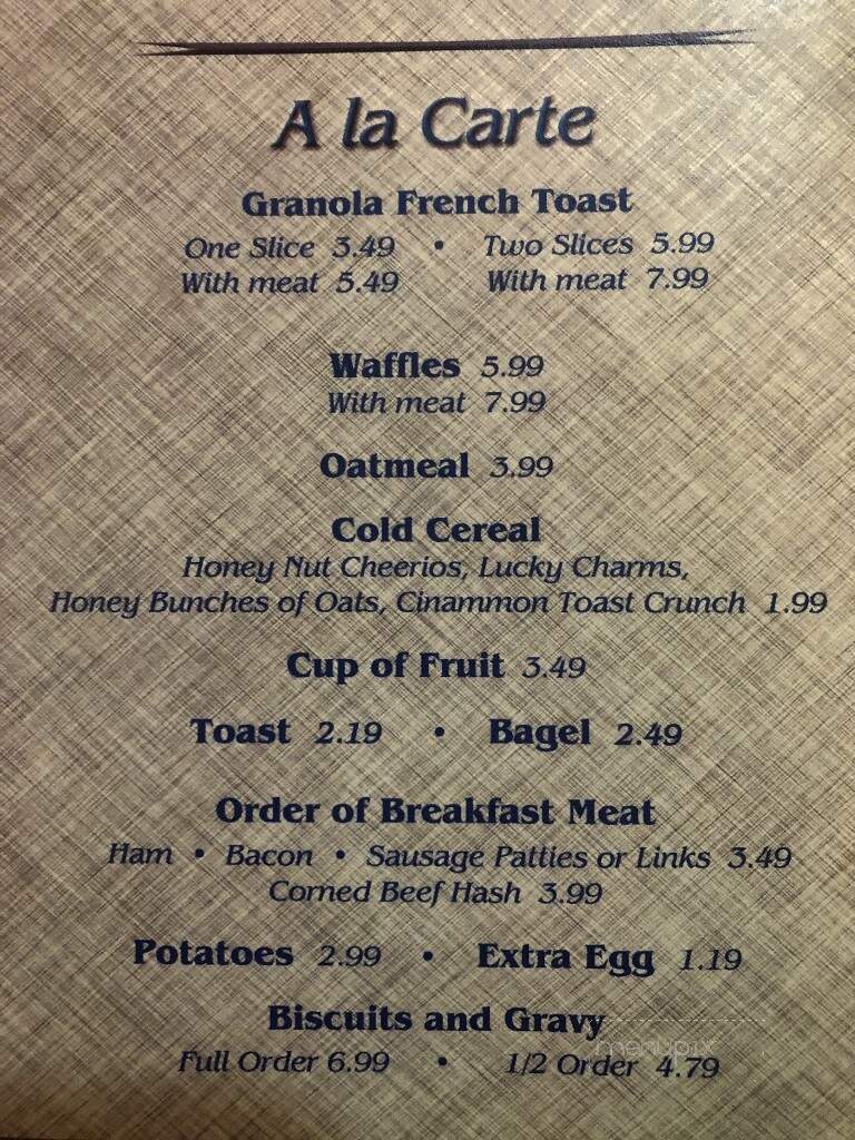 Stoagie's Family Room Cafe - Coldwater, MI menu_pic
