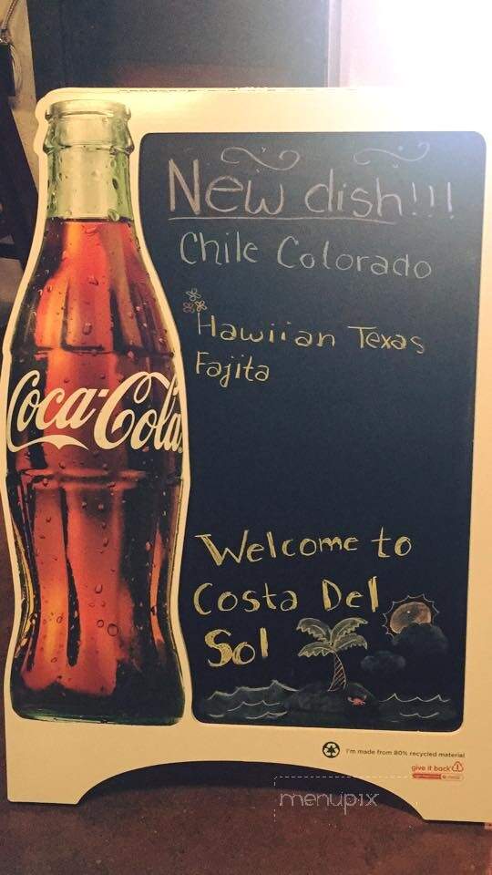 Costa Del Sol - Greeneville, TN menu_pic