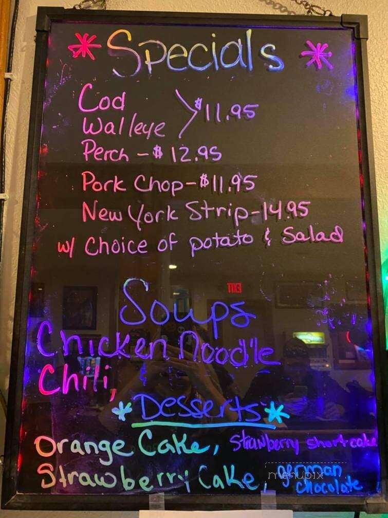Loomis Lounge - Clare, MI menu_pic