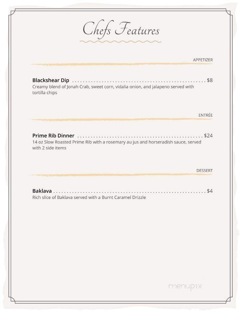 Cordelia's - Cordele, GA menu_pic