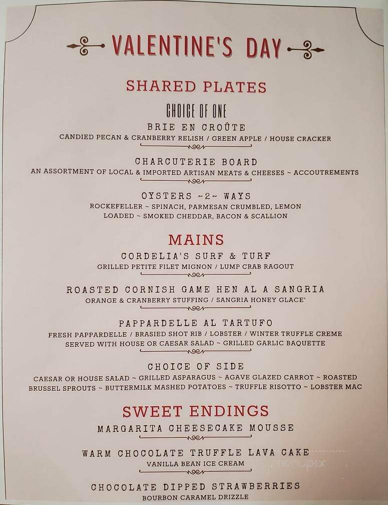 Cordelia's - Cordele, GA menu_pic