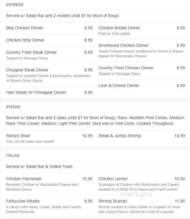 Mo's Family Restaurant - Lake Panasoffkee, FL menu_pic
