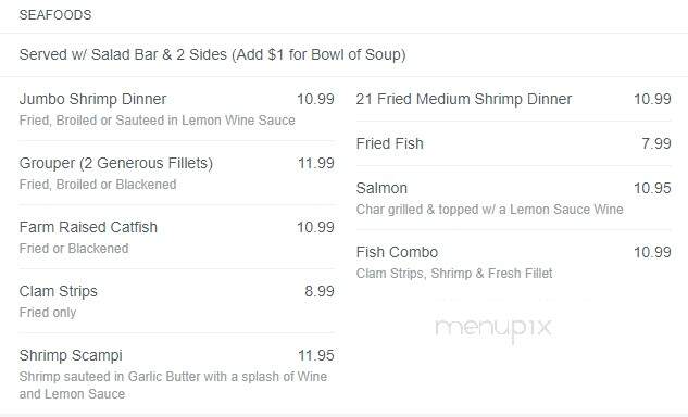 Mo's Family Restaurant - Lake Panasoffkee, FL menu_pic