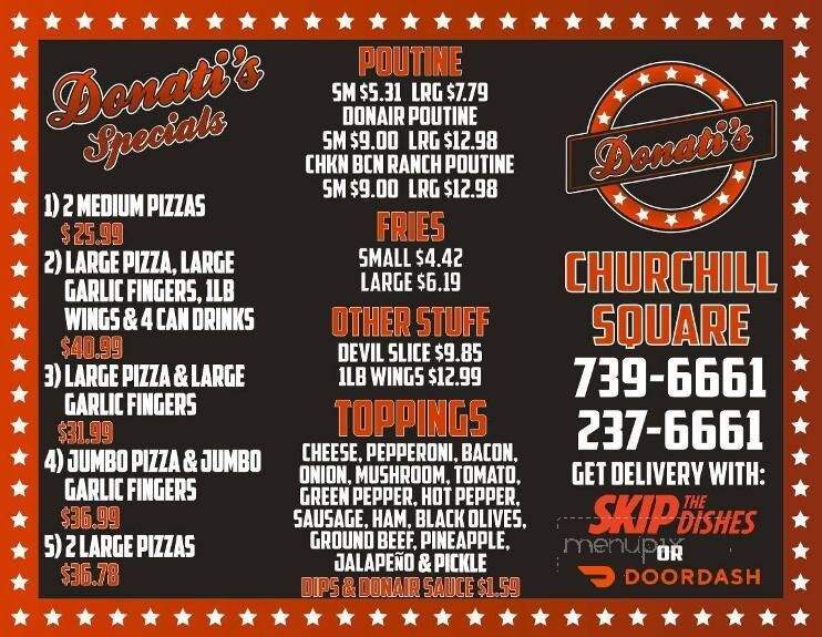 Big Bite Pizza - Saint John's, NL menu_pic