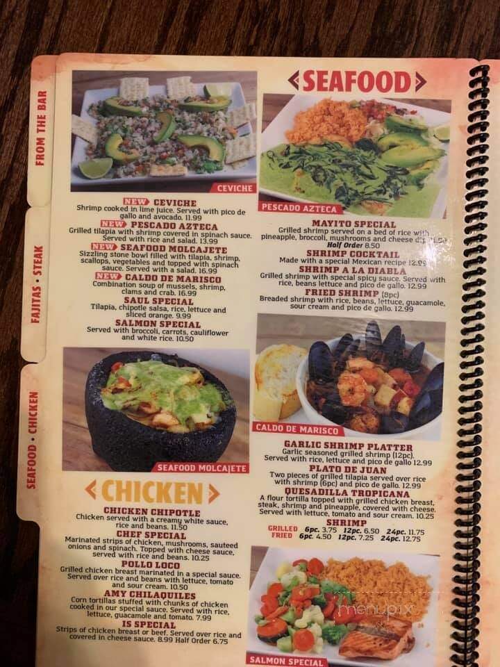 Solazteca - Russellville, KY menu_pic