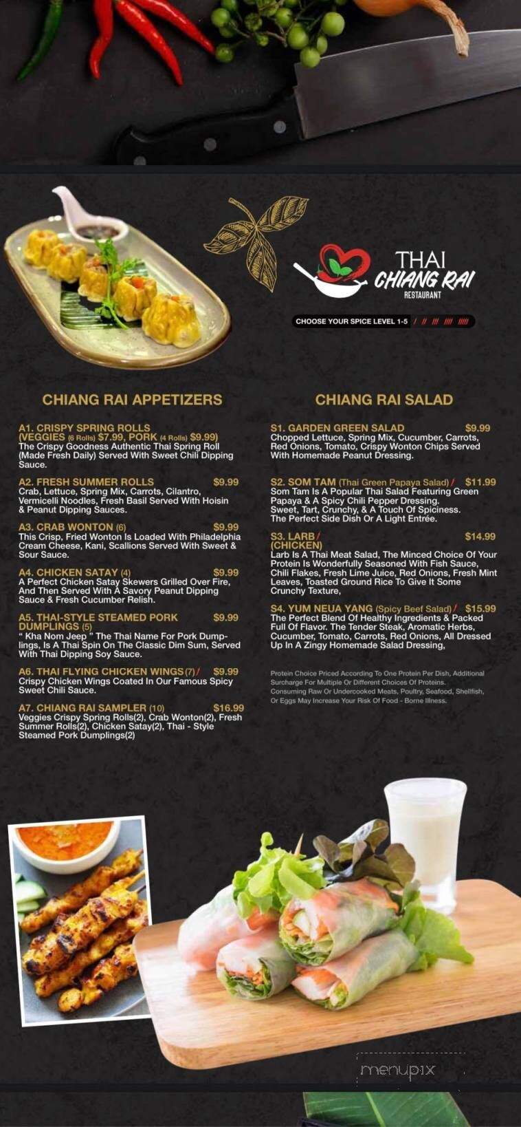 Thai Chiang Rai Restaurant - Santa Rosa Beach, FL menu_pic