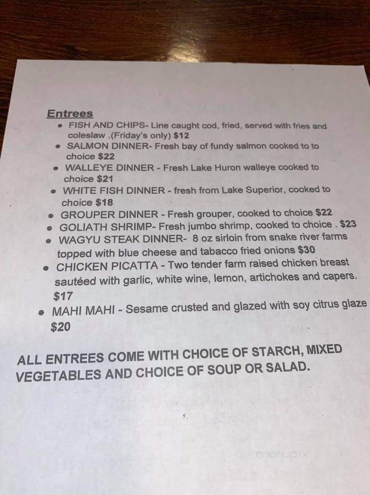 H2O Seafood - Wyandotte, MI menu_pic