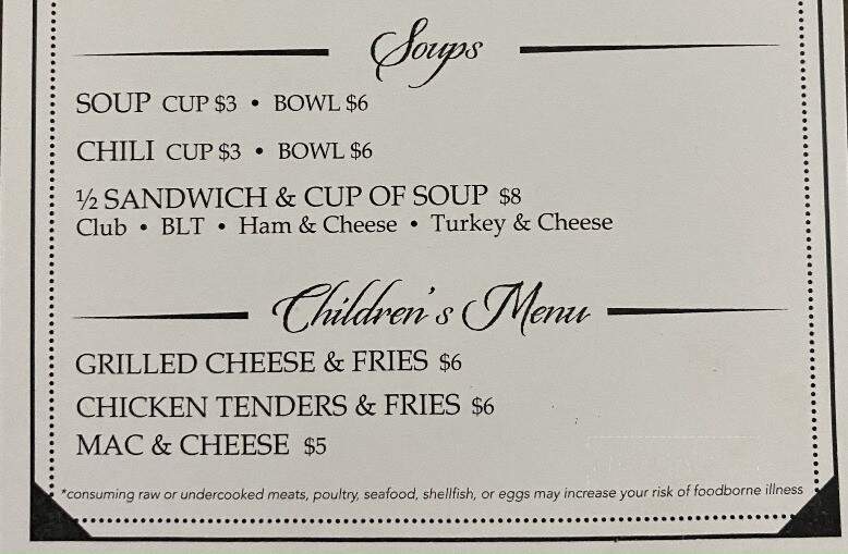 The Windjammer Marinette - Marinette, WI menu_pic