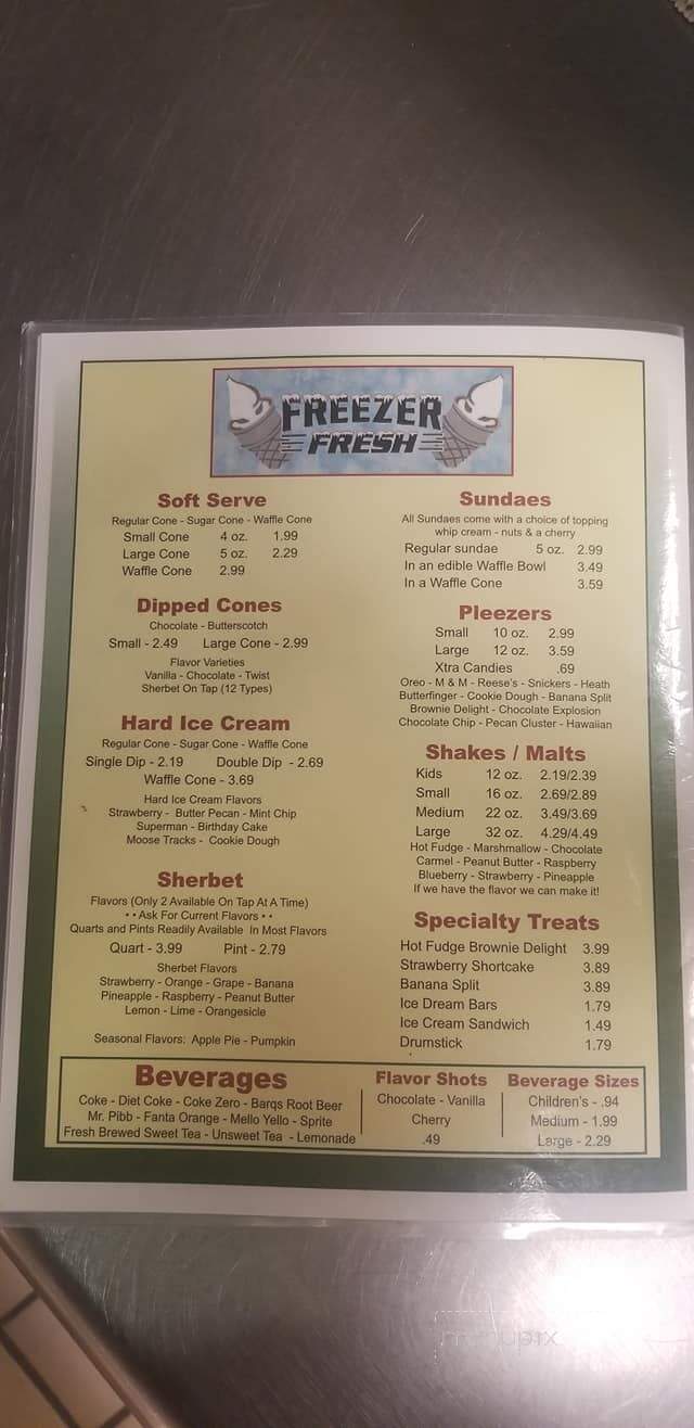 Jendy's Pizzeria - Hanover, IN menu_pic