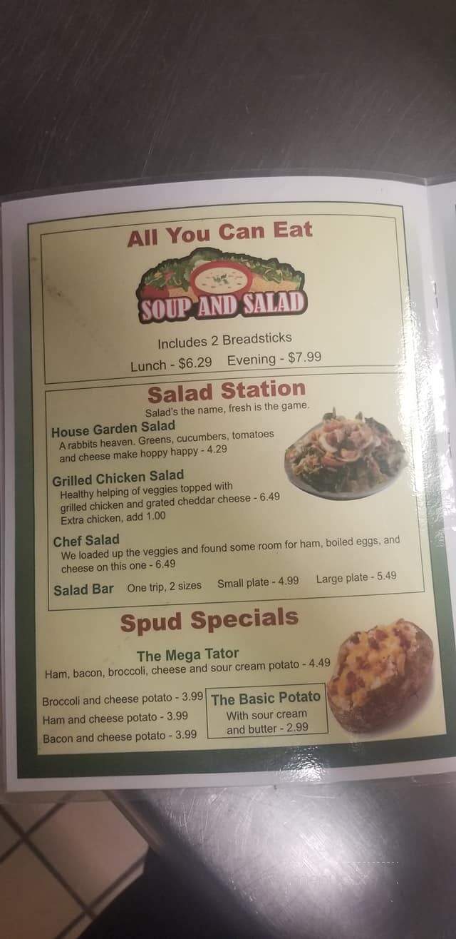 Jendy's Pizzeria - Hanover, IN menu_pic