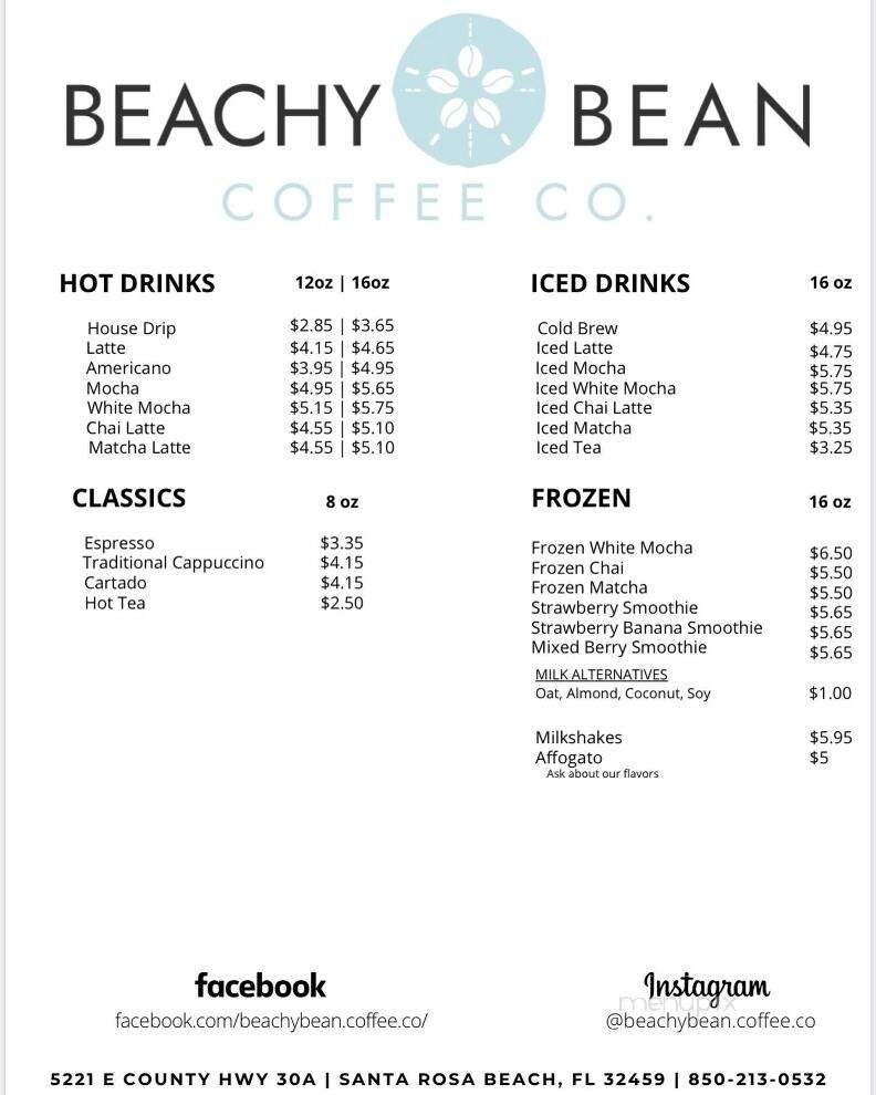Beachy Bean Coffee Co. - Santa Rosa Beach, FL