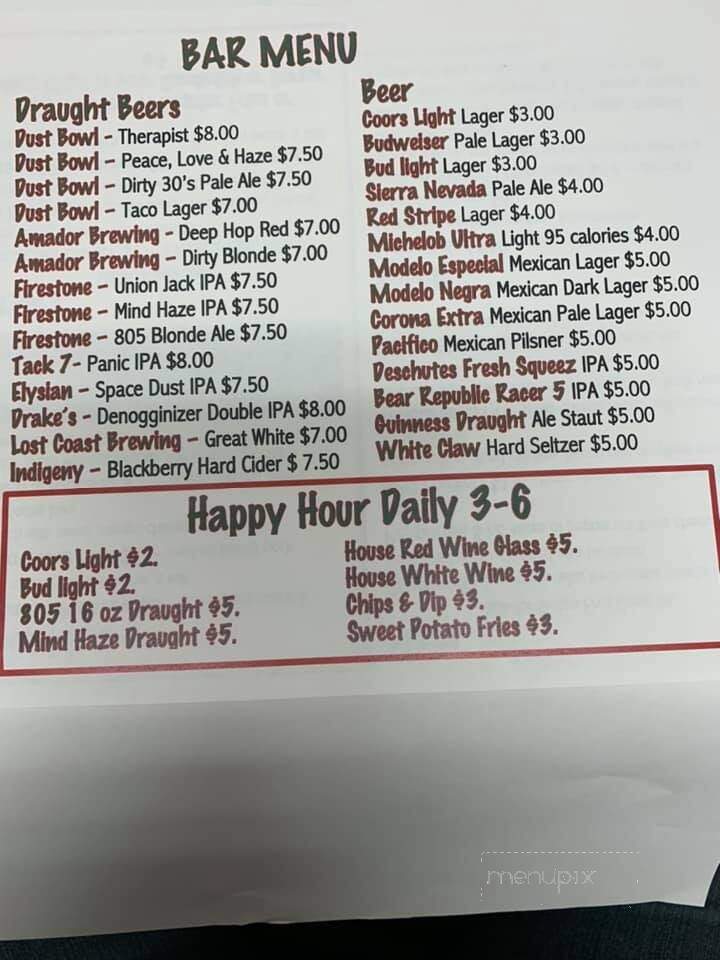 LUKA's - Jackson, CA menu_pic