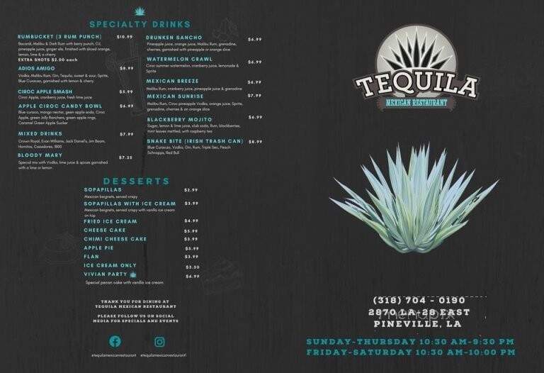 Tequila Mexican Restaurant - Pineville, LA