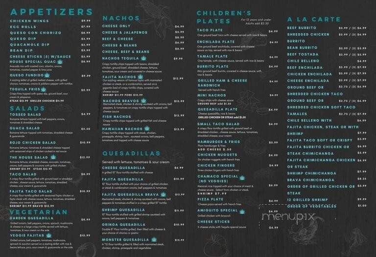 Tequila Mexican Restaurant - Pineville, LA menu_pic