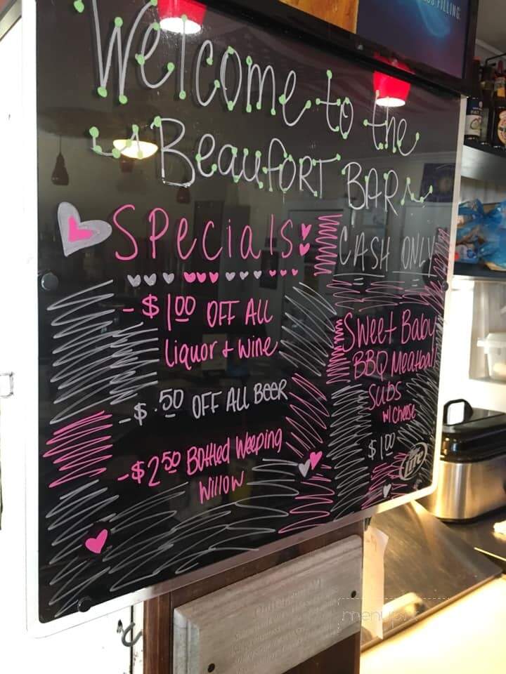 Dock House Restaurant - Beaufort, NC menu_pic