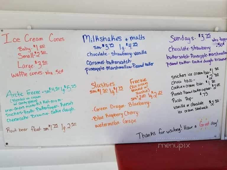 Chocolate Shop - Fowler, IN menu_pic