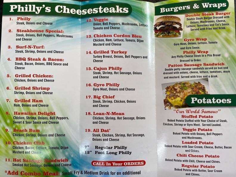 Philly's Steakhouse - Gretna, LA menu_pic