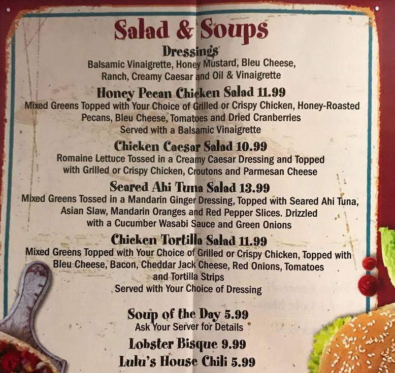 LuLu's Lobster & Wing Shack - Patchogue, NY menu_pic