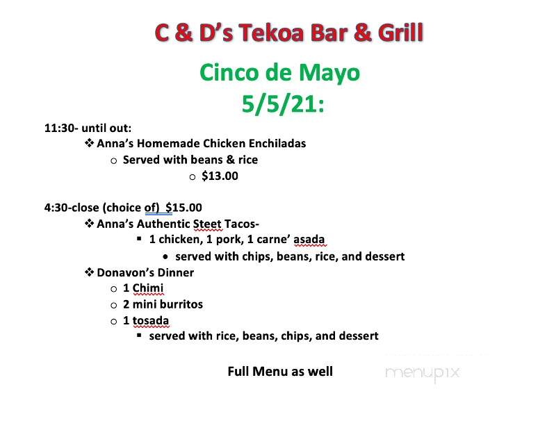 C&D'S Tekoa Bar & Grill - Tekoa, WA