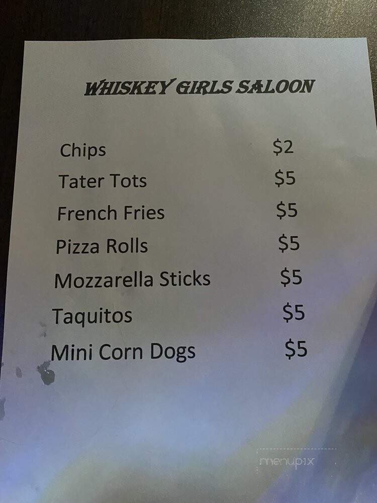 The Whiskey Girls Saloon - Manor, TX menu_pic