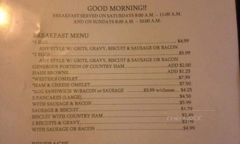 Quinn's Landing - Adger, AL menu_pic