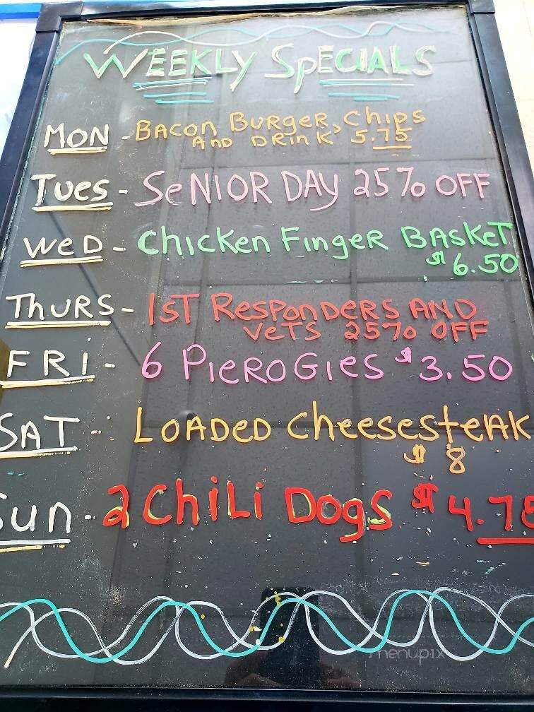 Valley Drive In Tasty Freeze - Shenandoah, PA menu_pic