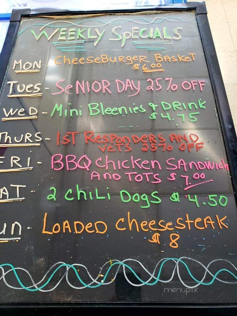Valley Drive In Tasty Freeze - Shenandoah, PA menu_pic