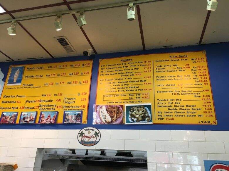 Anny's Dairy Bar - New Westminster, BC menu_pic