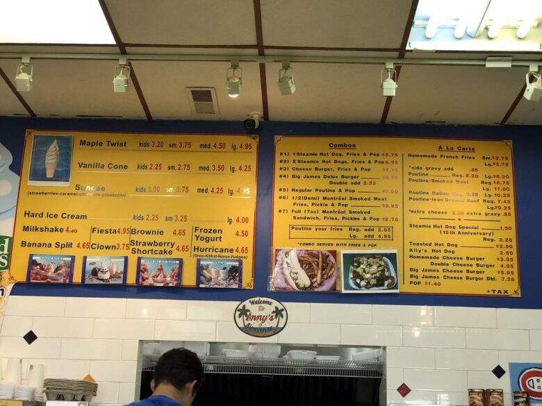 Anny's Dairy Bar - New Westminster, BC menu_pic