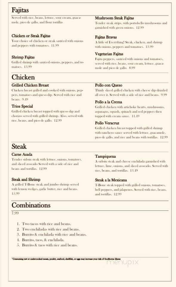 Los Chimas Mexican Restaurant - Marceline, MO menu_pic