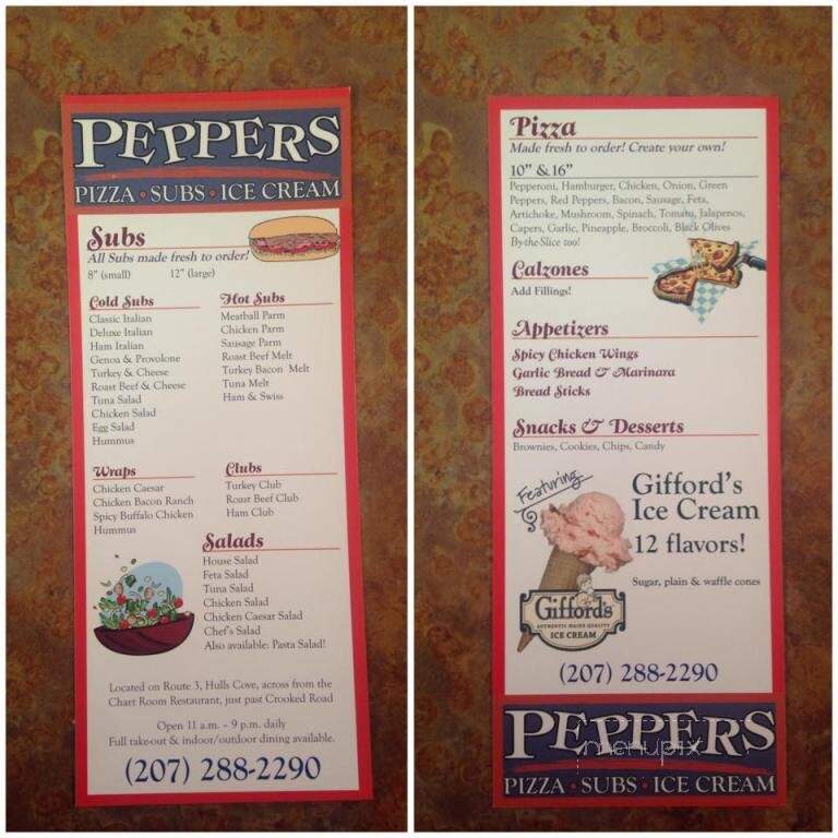 Peppers Pizza & Subs - Bar Harbor, ME