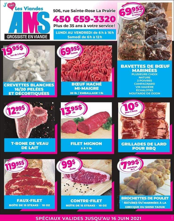 Viandes A M S Inc (Les) - La Prairie, QC menu_pic
