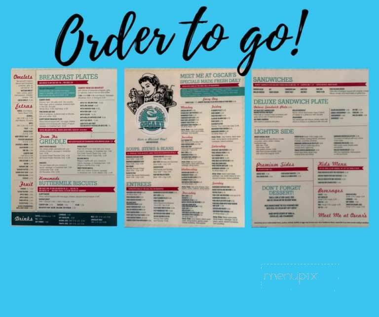 Oscar's Restaurant - Charlotte, NC menu_pic