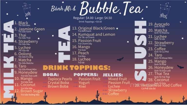 Banh Mi & Bubble Tea - Cranston, RI menu_pic