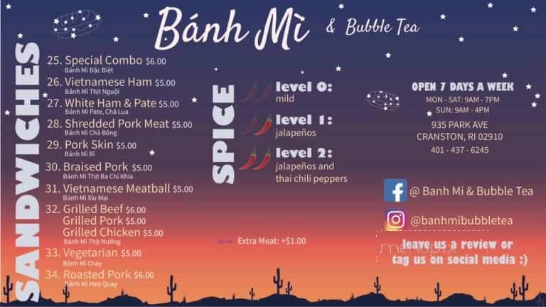 Banh Mi & Bubble Tea - Cranston, RI