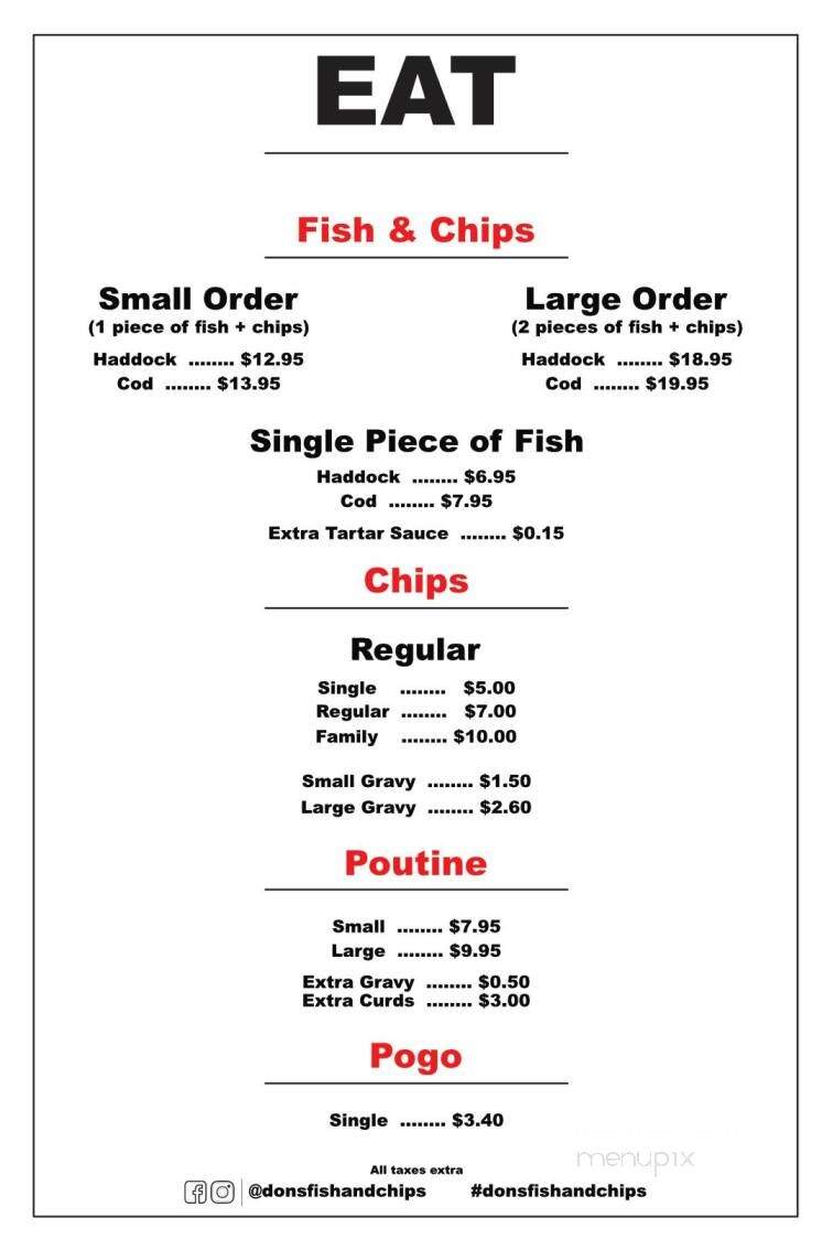 Don's Fish & Chips - Brockville, ON