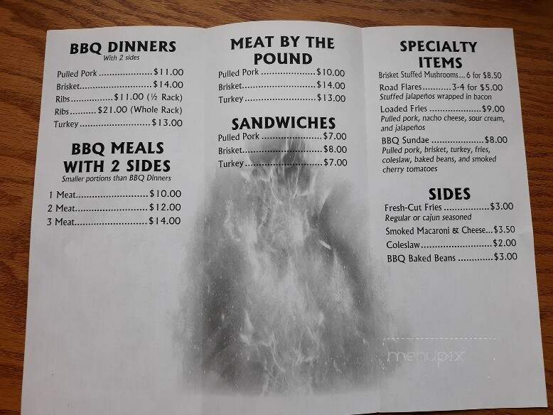 Forest Fire BBQ - Marienville, PA menu_pic