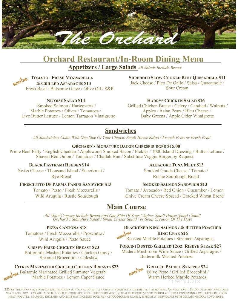 The Orchard Restaurant - Doubletree Hotel - Claremont, CA
