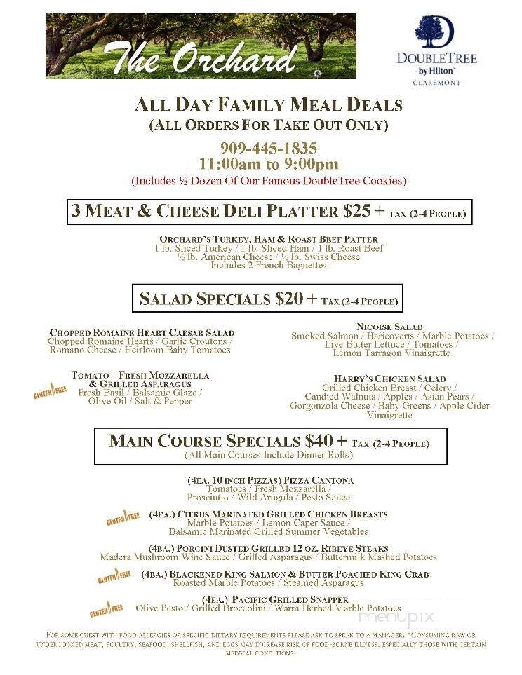 The Orchard Restaurant - Doubletree Hotel - Claremont, CA