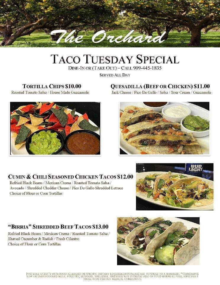 The Orchard Restaurant - Doubletree Hotel - Claremont, CA