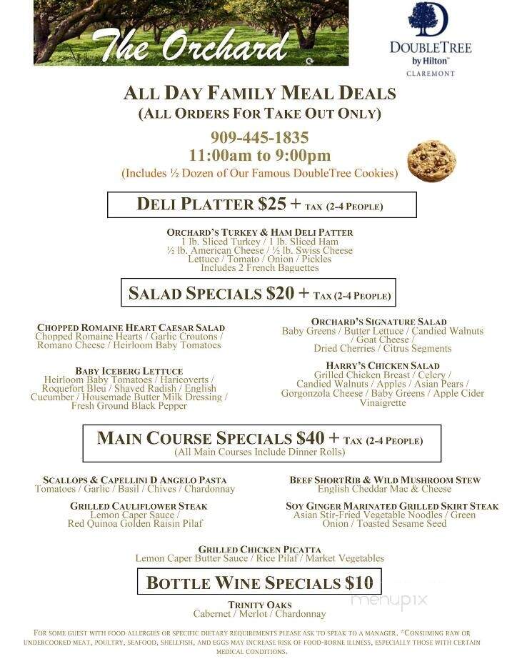 The Orchard Restaurant - Doubletree Hotel - Claremont, CA