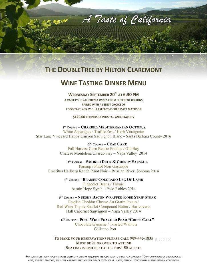 The Orchard Restaurant - Doubletree Hotel - Claremont, CA