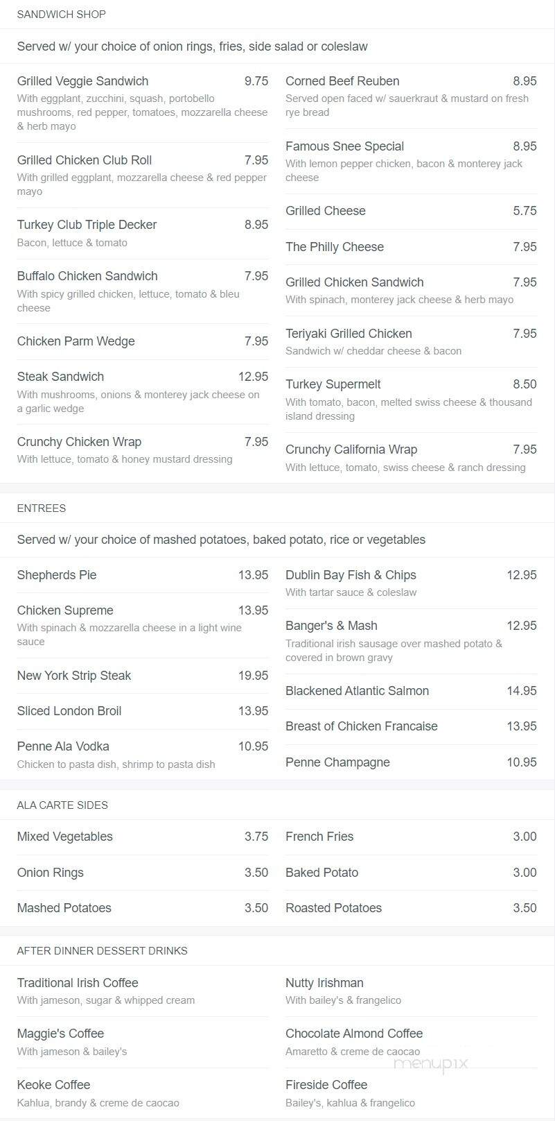 Maggies Restaurant - Brewster, NY menu_pic