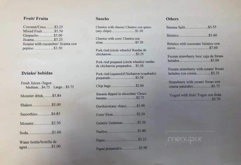 La Delicia - Kankakee, IL menu_pic