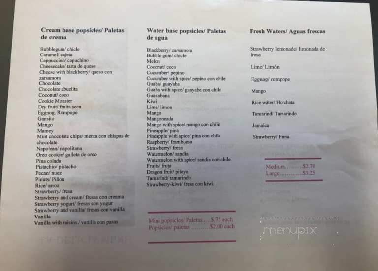 La Delicia - Kankakee, IL menu_pic