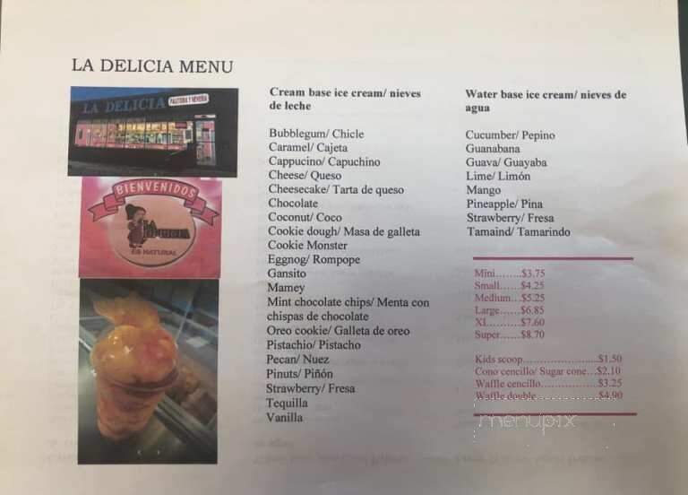 La Delicia - Kankakee, IL menu_pic