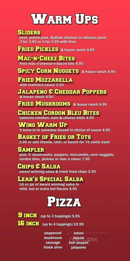 The Ticket Sports Bar & Grill - Universal City, TX menu_pic