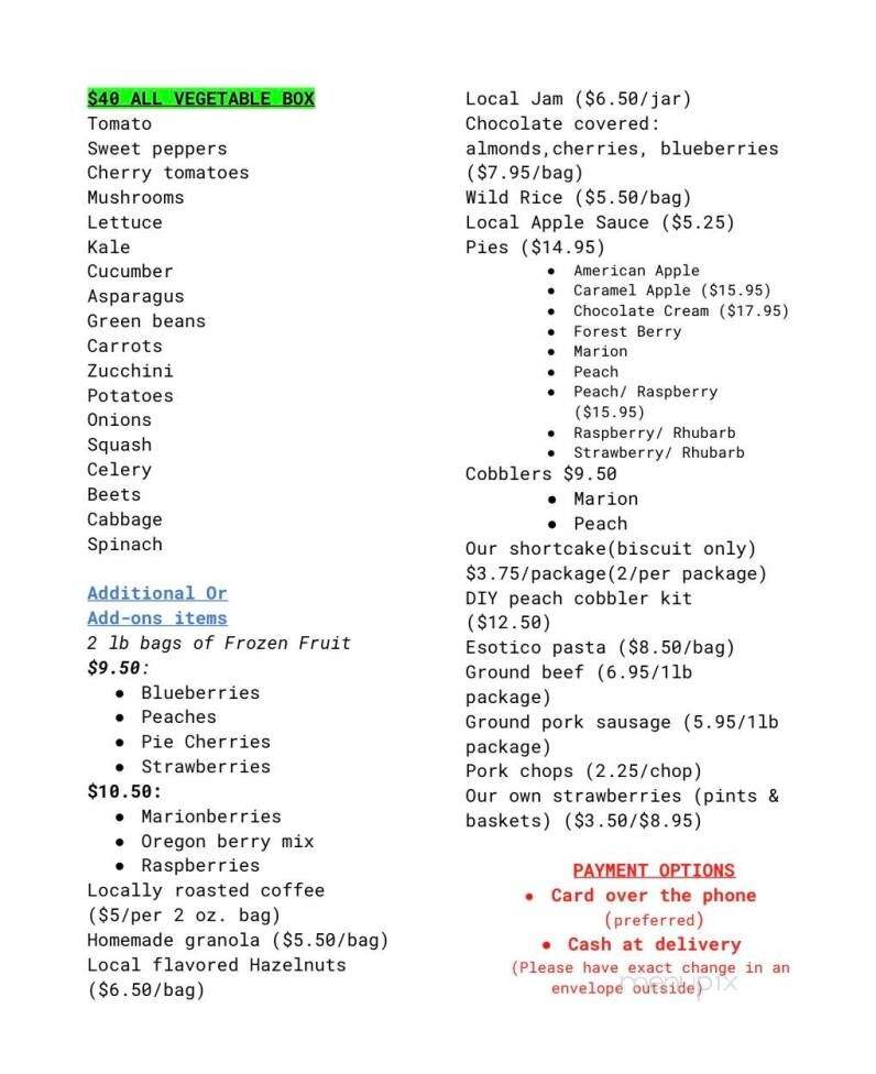Aspinwall's Nursery & Produce - Salem, OR menu_pic